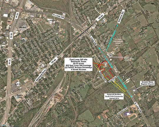 Overhead View for Loop340Shops